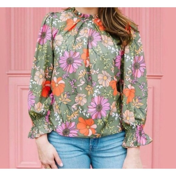 Michelle McDowell XXL Quinn Top Floral Poppy Pattern - Picture 1 of 12